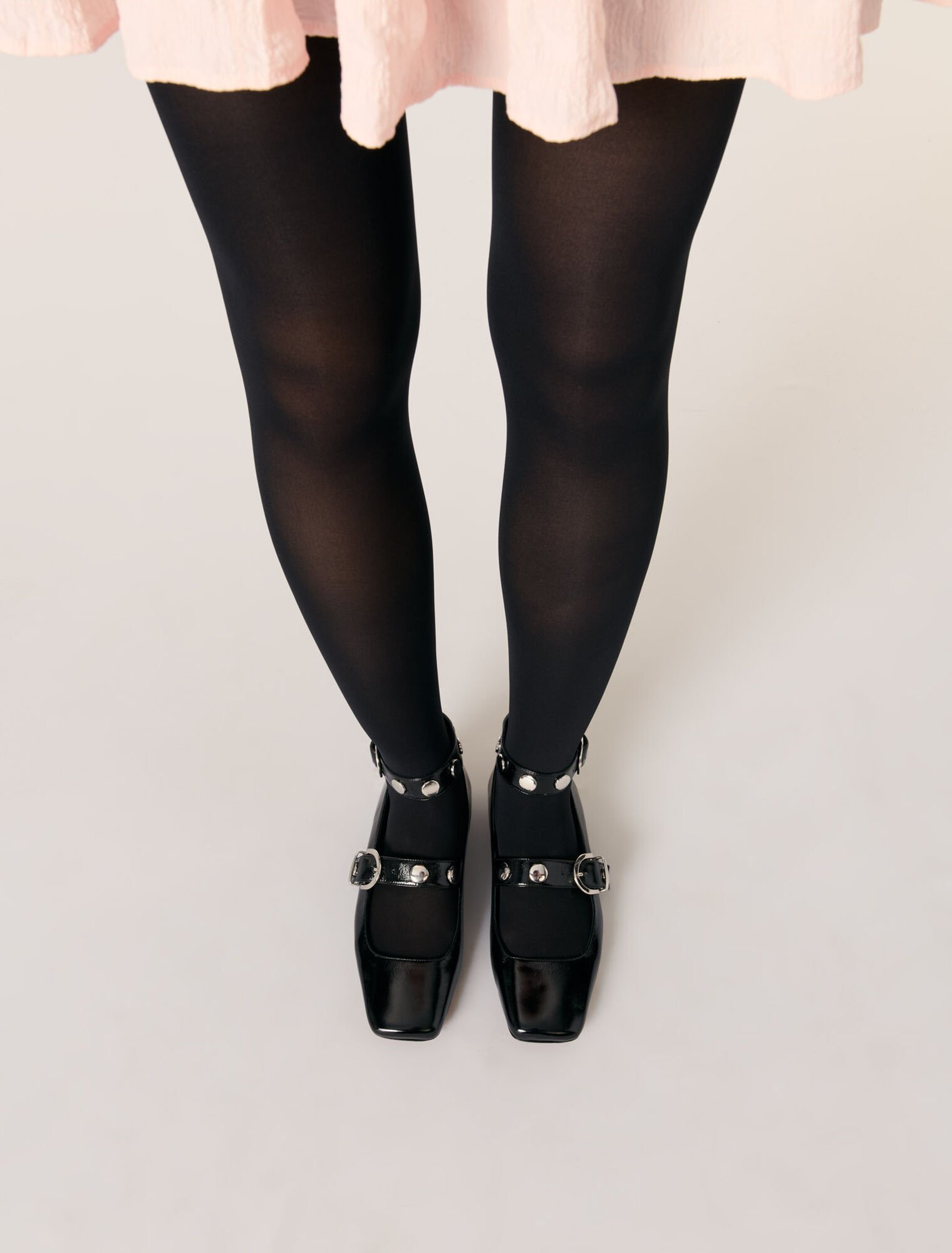 Mary Jane in pelle con borchie