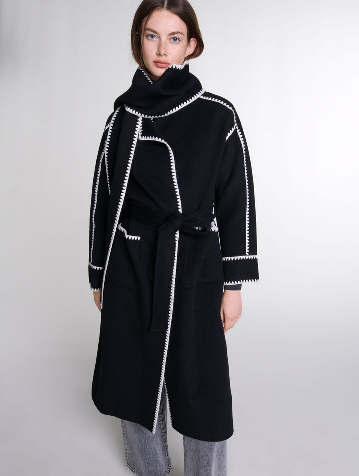 Cappotto bicolor double face