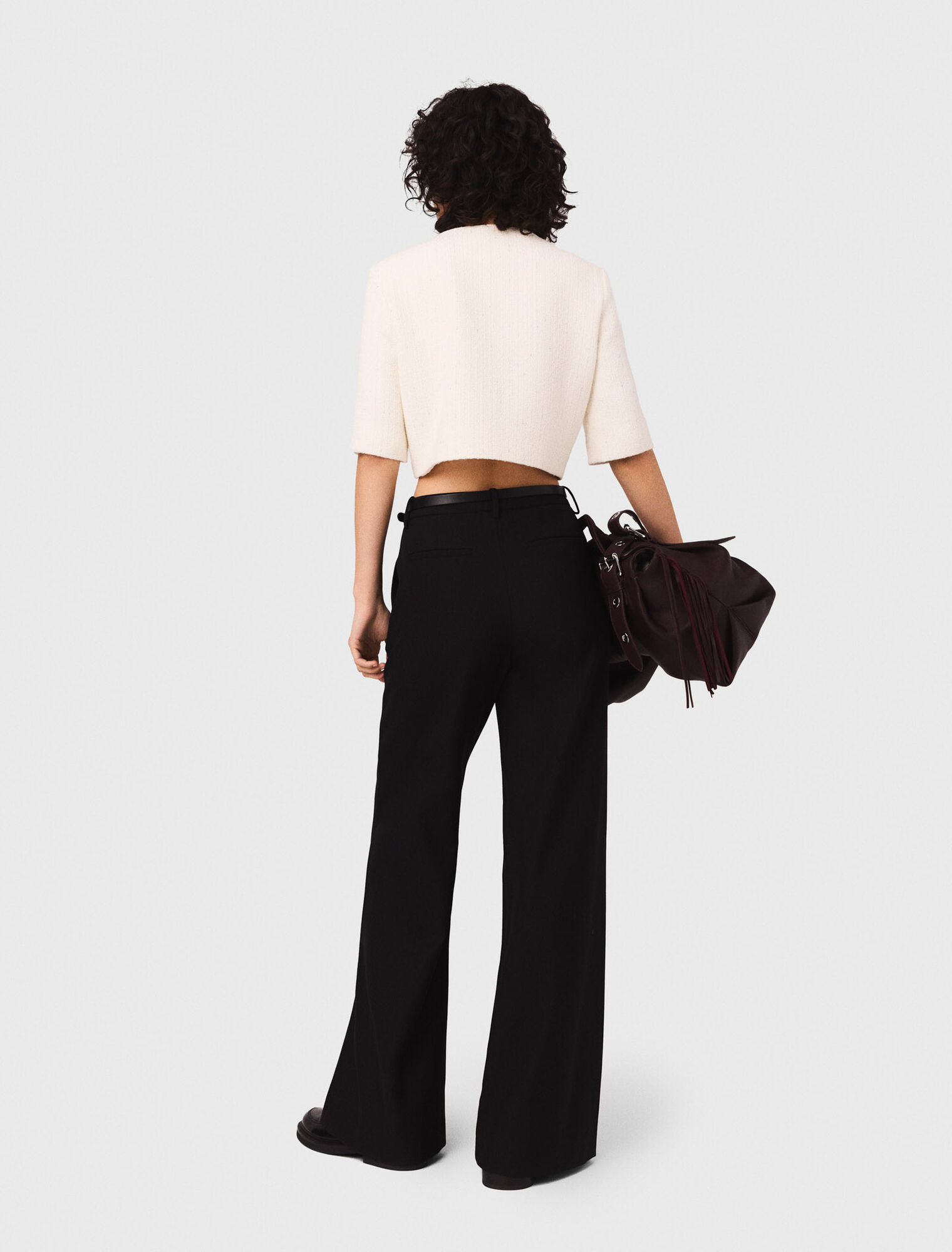 Giacca corta in tweed lurex