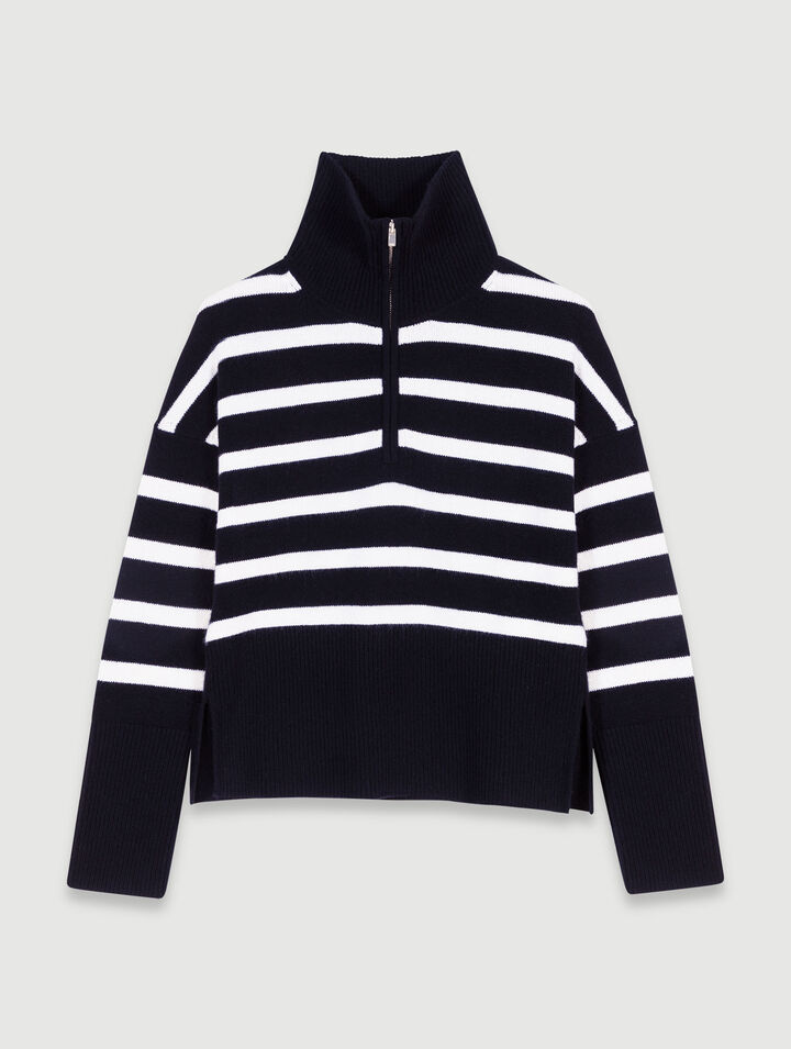 Maglia a collo alto con stampa