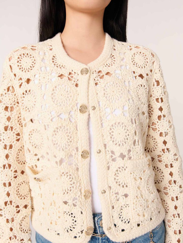 Cardigan corto in crochet