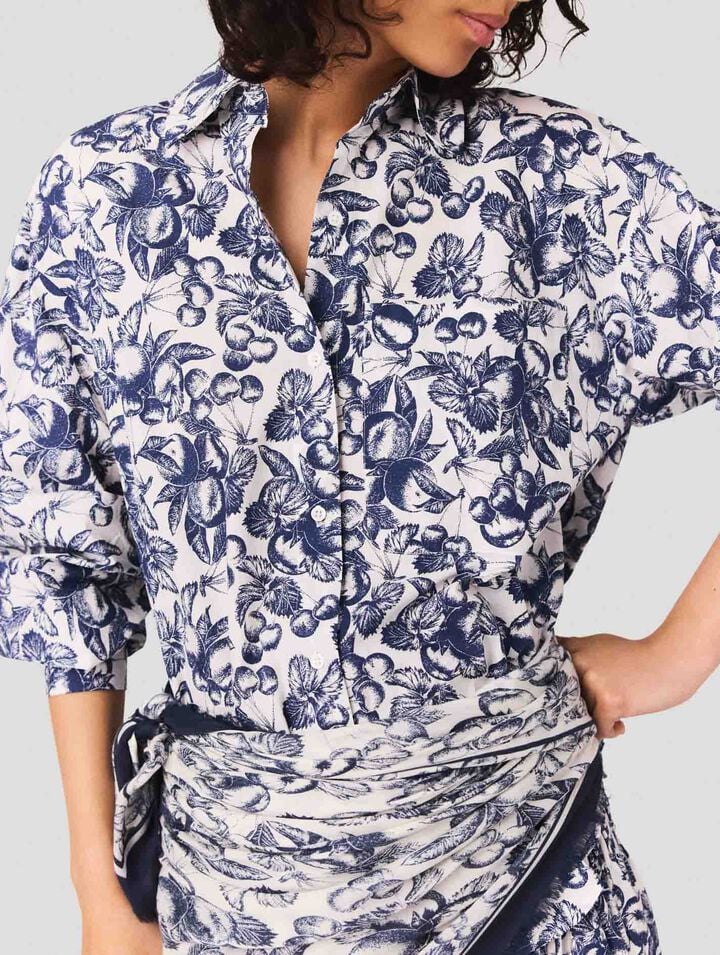 Camicia lunga con stampa