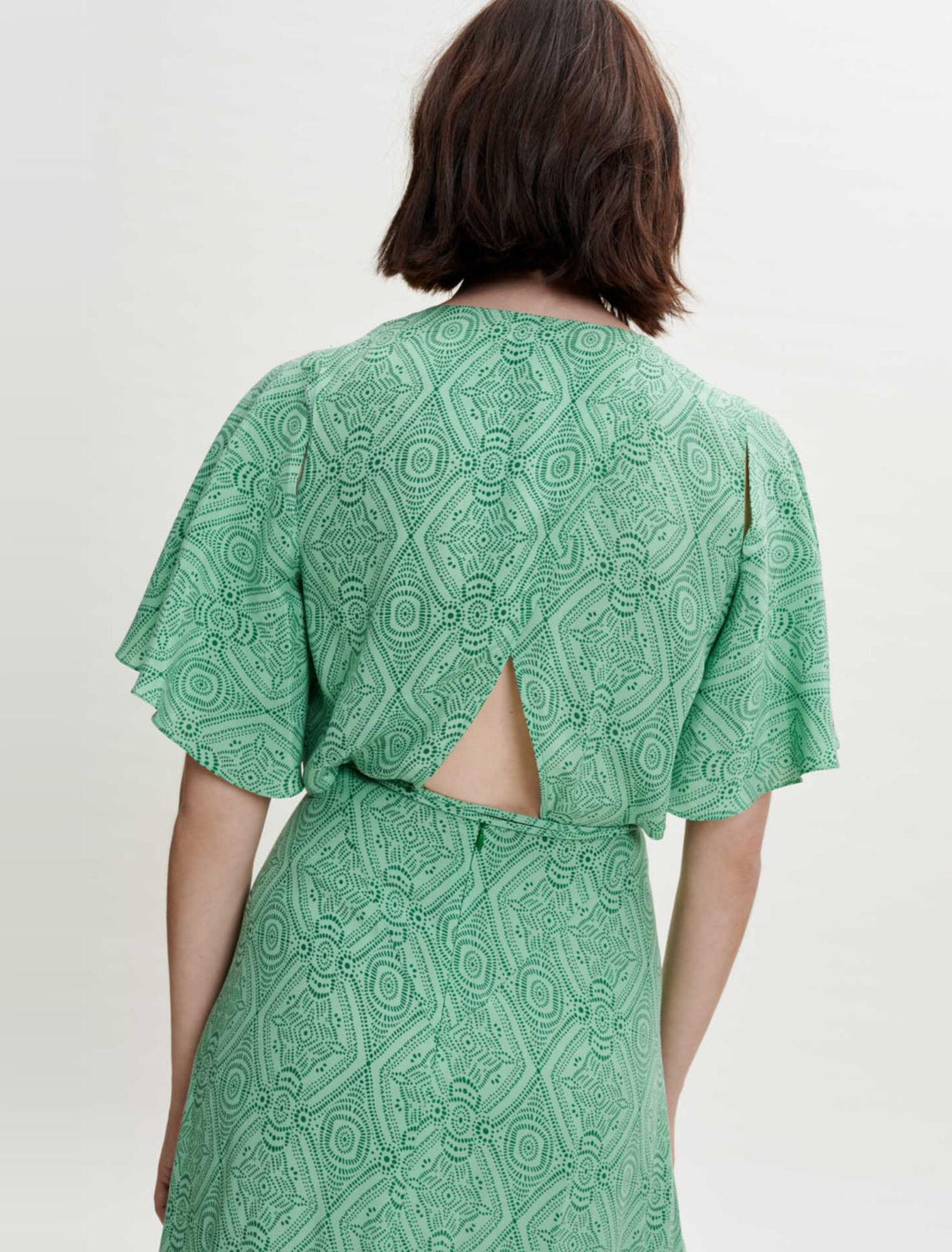 Abito foulard stampato fluido