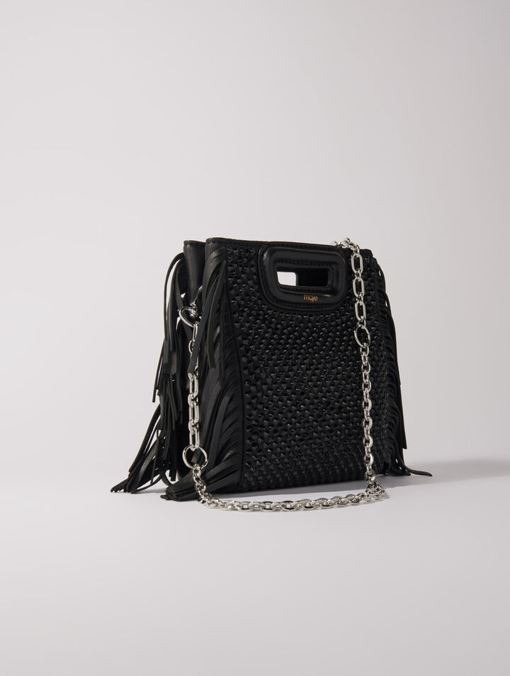 Borsa M mini con strass