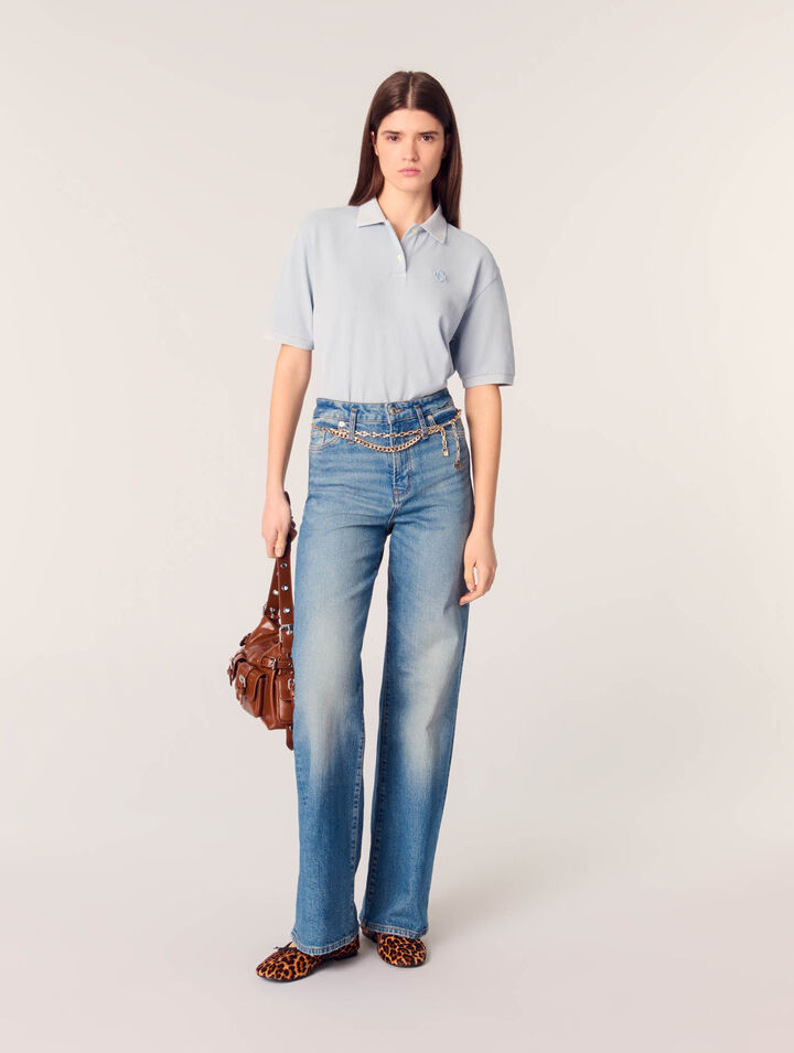 Jeans e cintura a maglie