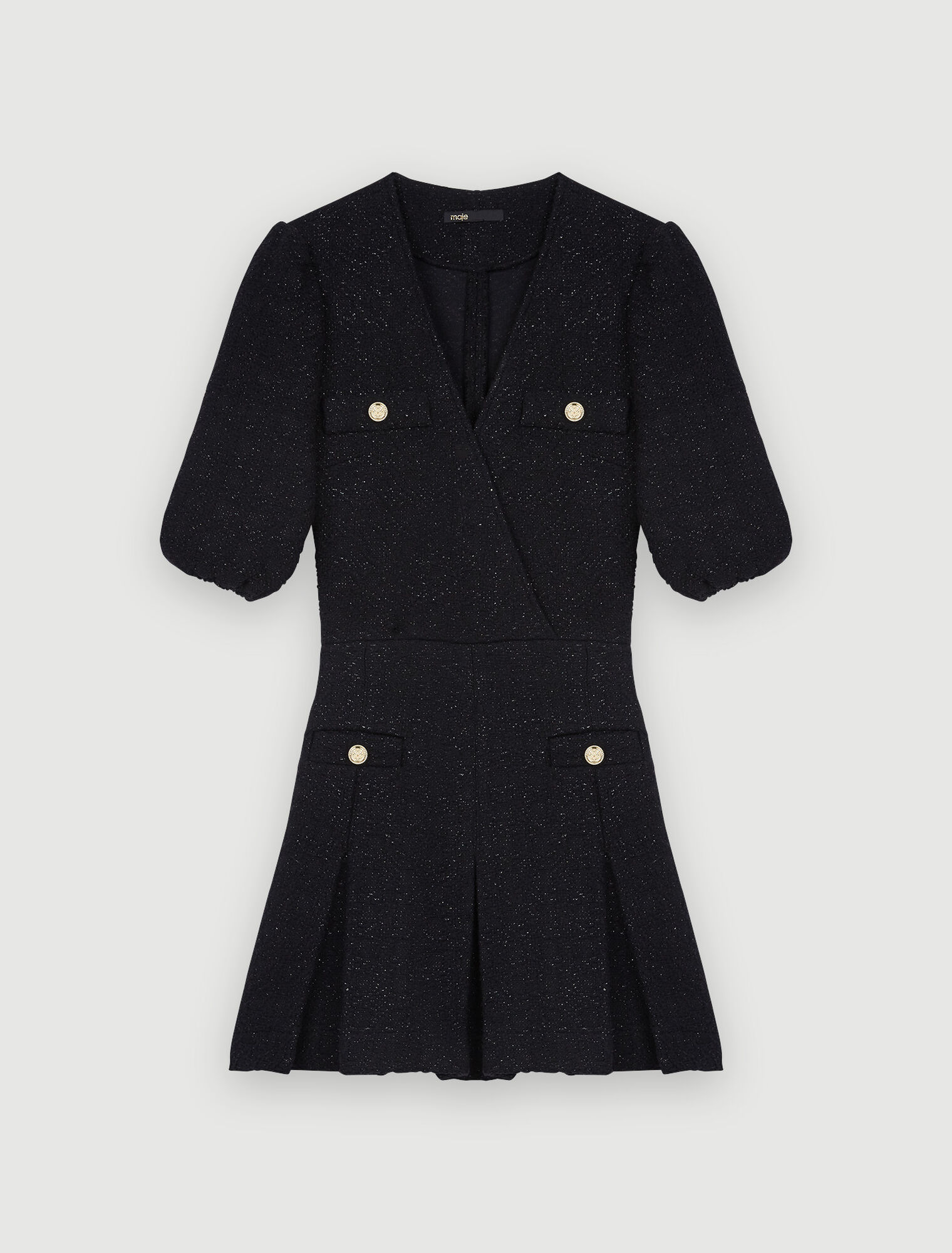 Abito corto in tweed