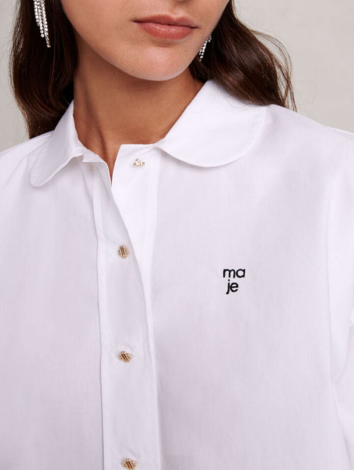 Camicia corta in cotone