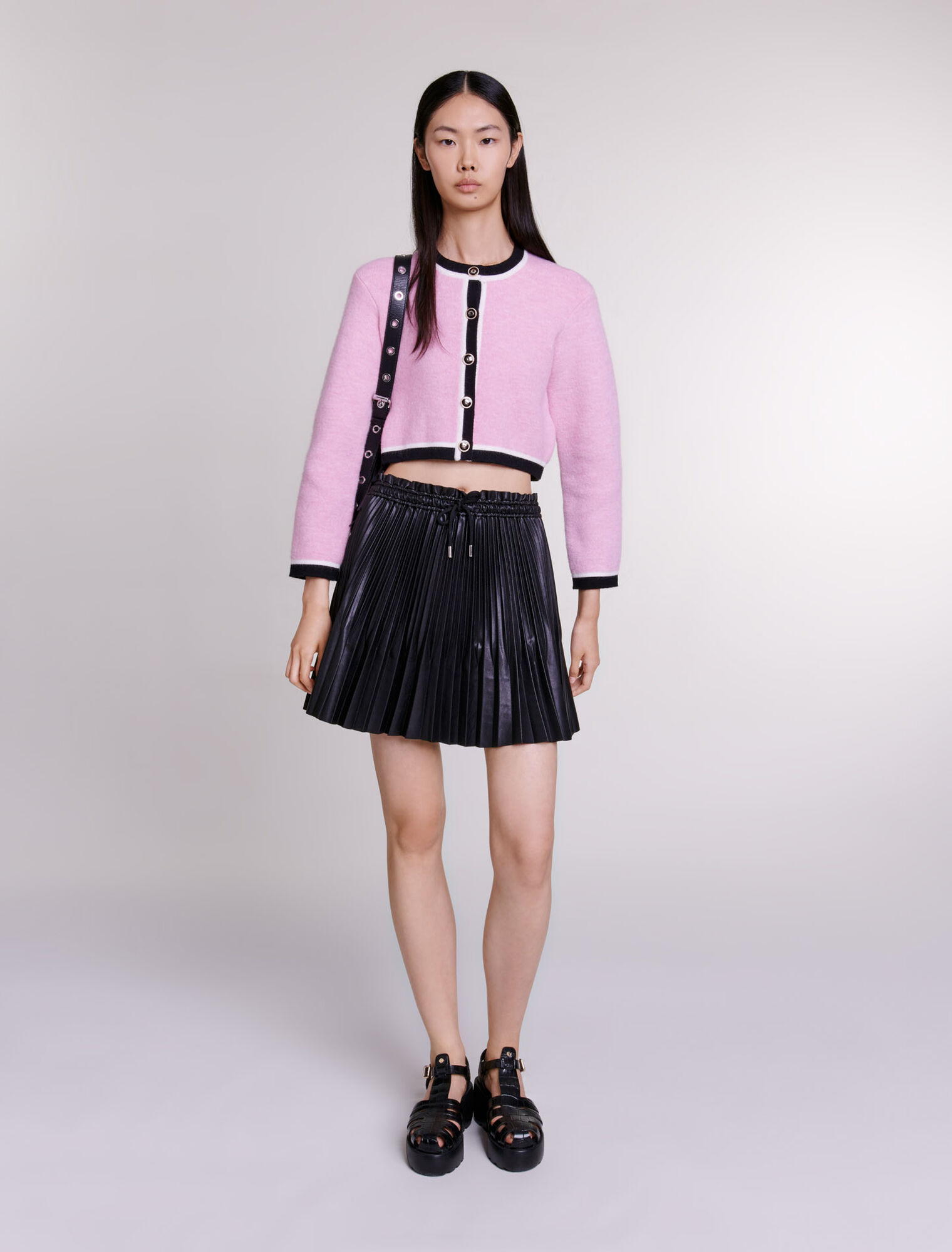 Cardigan corto in maglia
