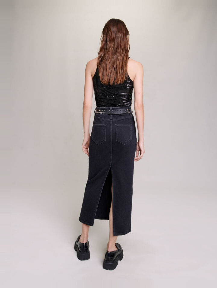 Top con strass