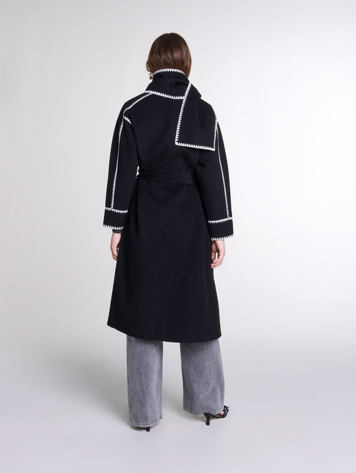 Cappotto bicolor double face