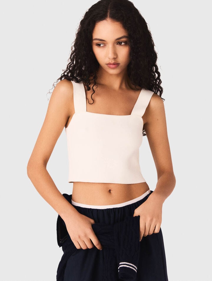 Crop top in maglia