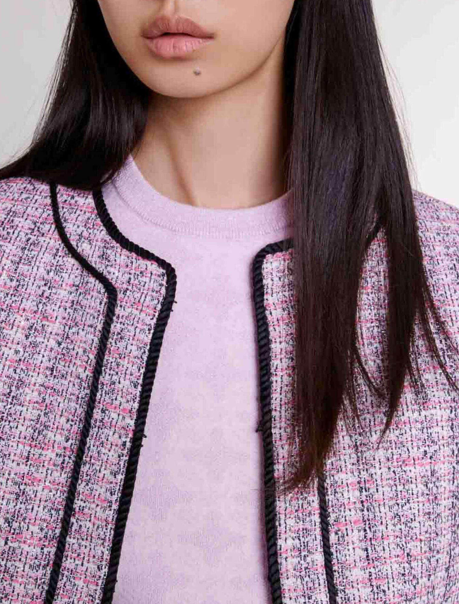 Giacca corta in tweed