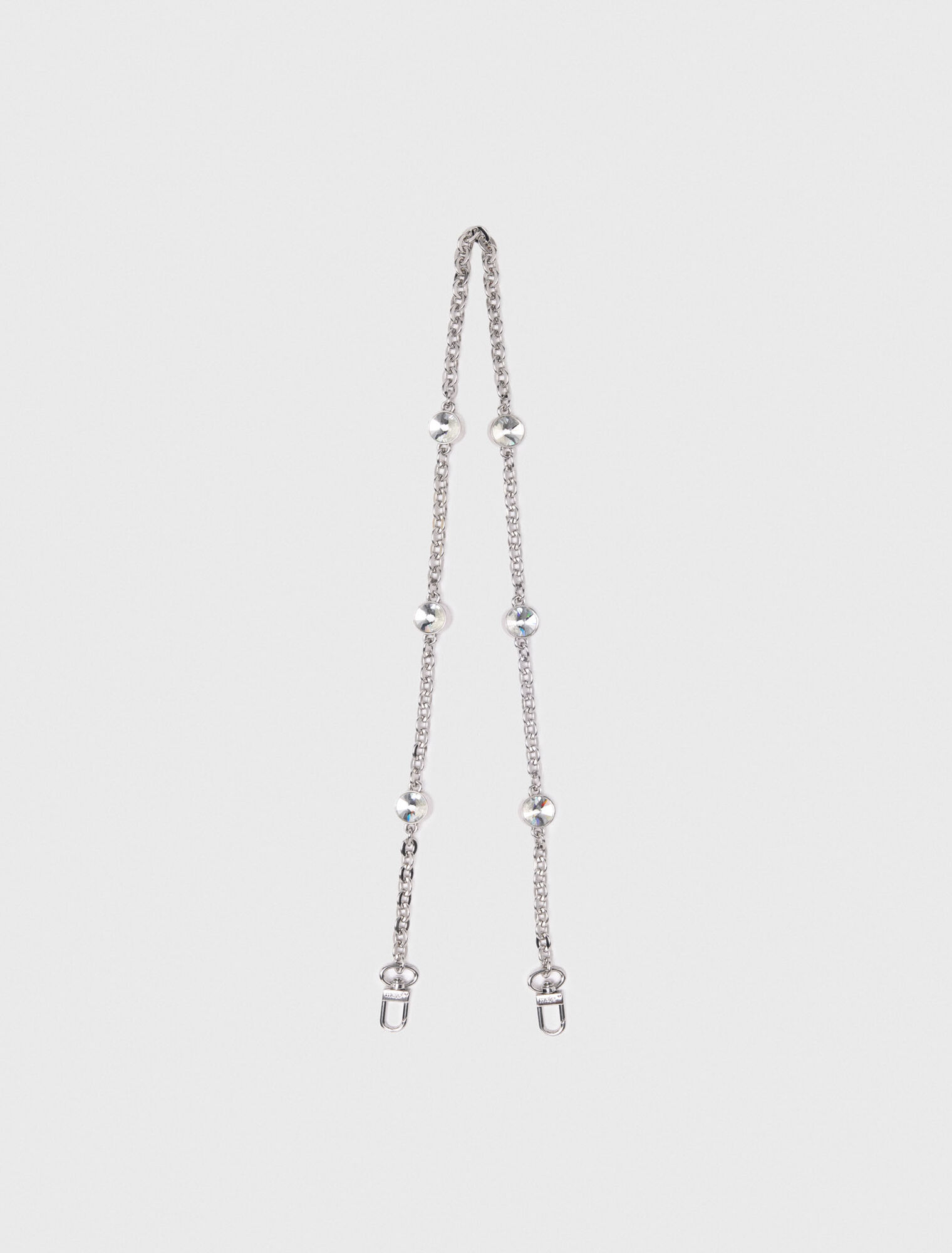 Tracolla a catena corta con strass