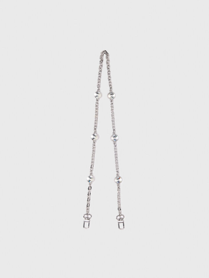 Tracolla a catena corta con strass