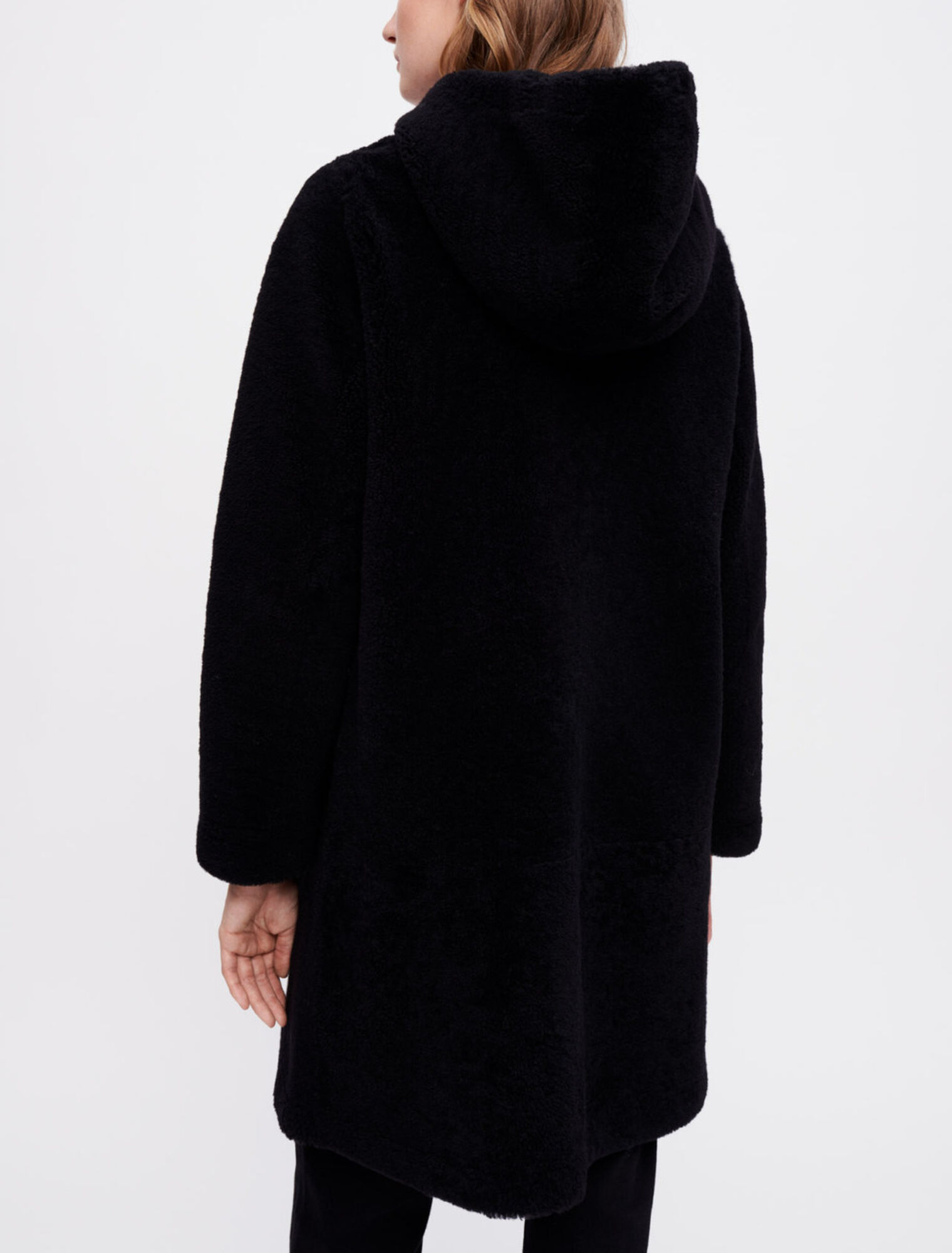 Cappotto in lana e pelle