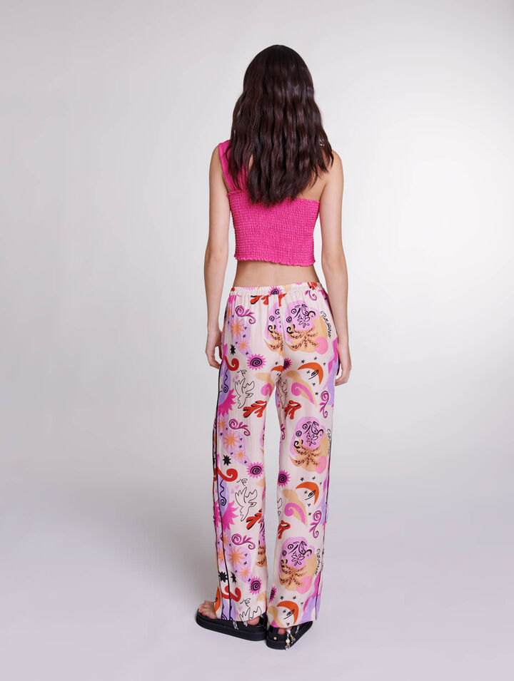 Pantaloni in seta