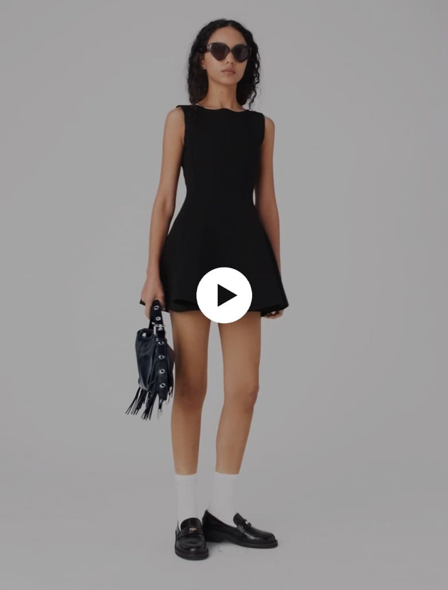 Abito skater con fiocchi gioiello