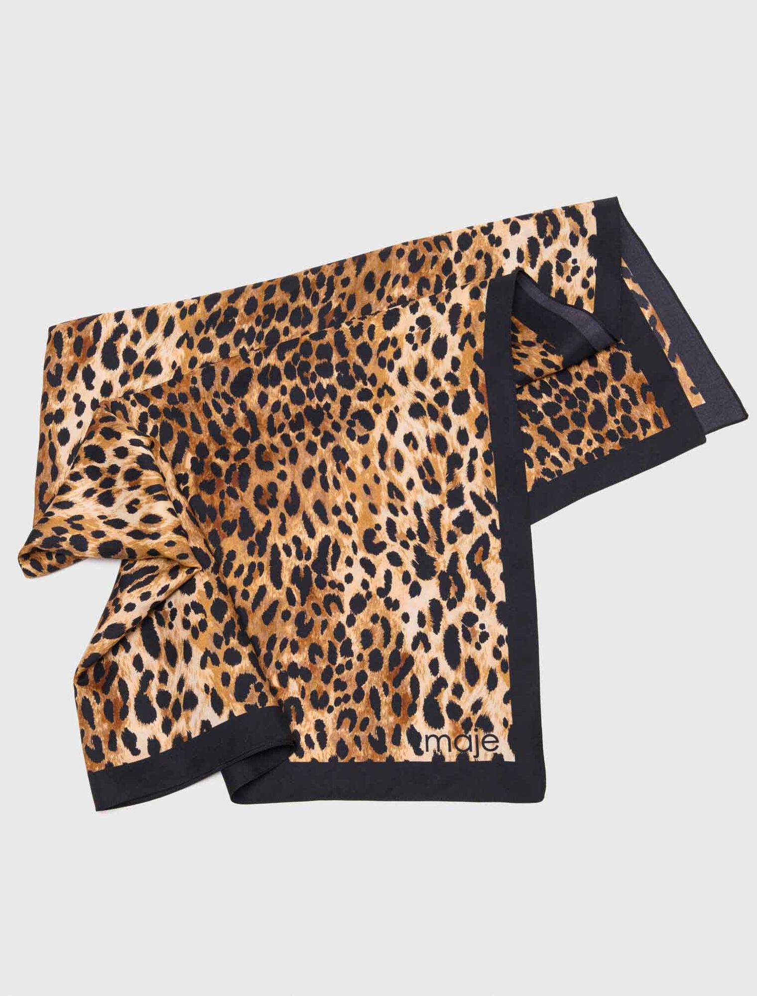 Foulard stampa leopardo