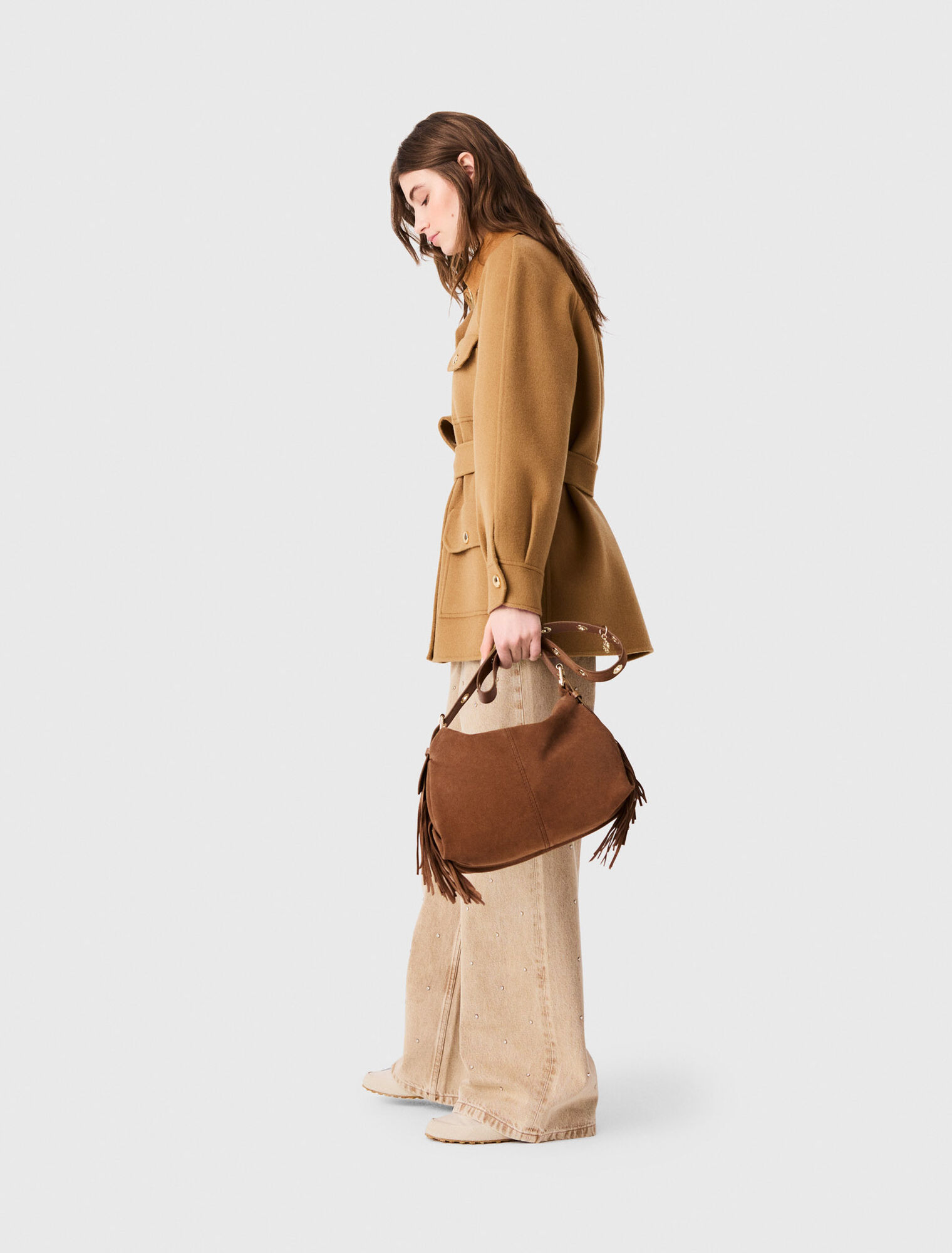Cappotto midi in lana