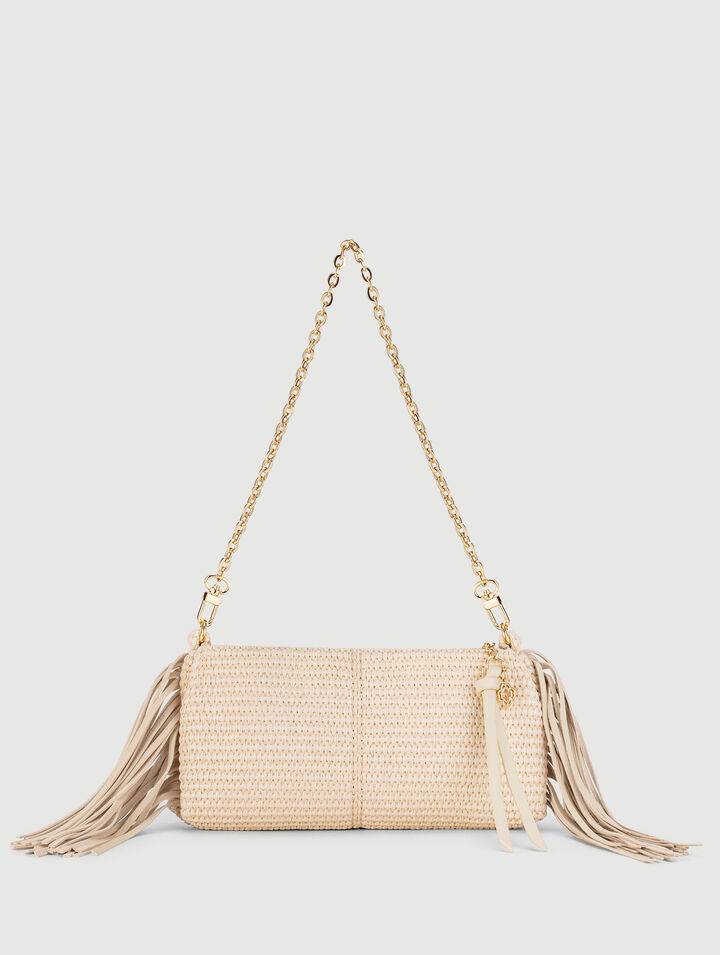 Pochette Miss M pouch effetto rafia