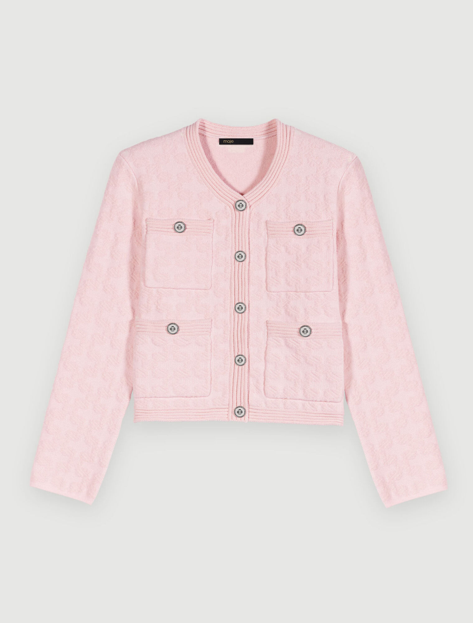 Cardigan in testurizzata rosa