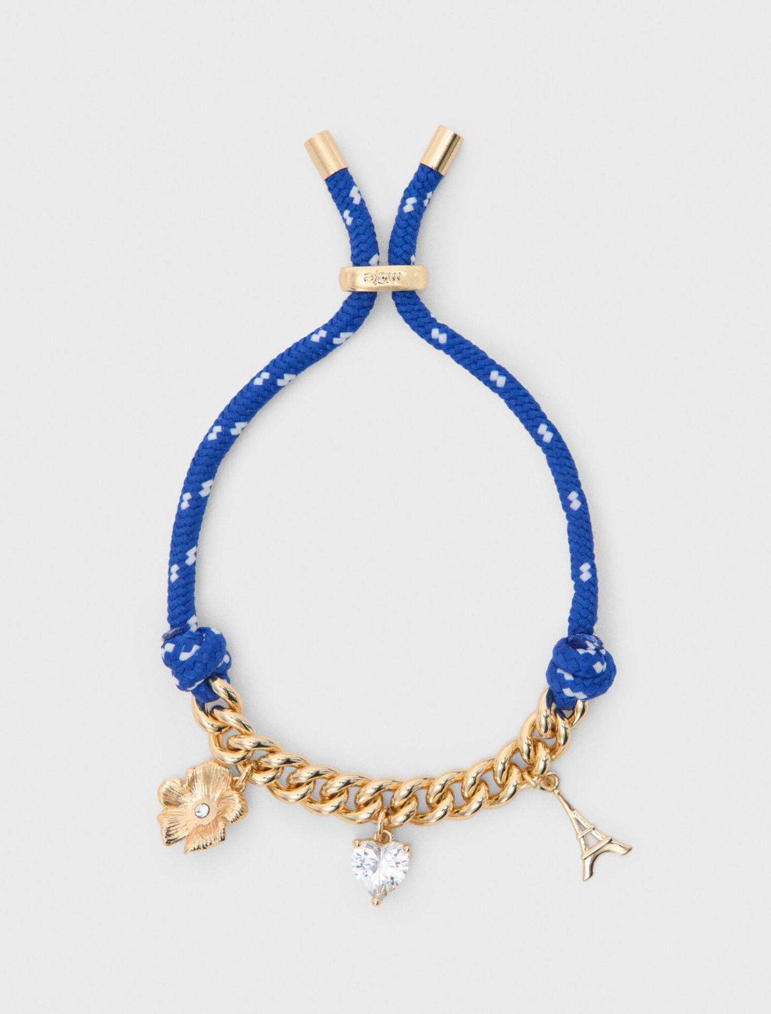 Bracciale catena con cordino marino