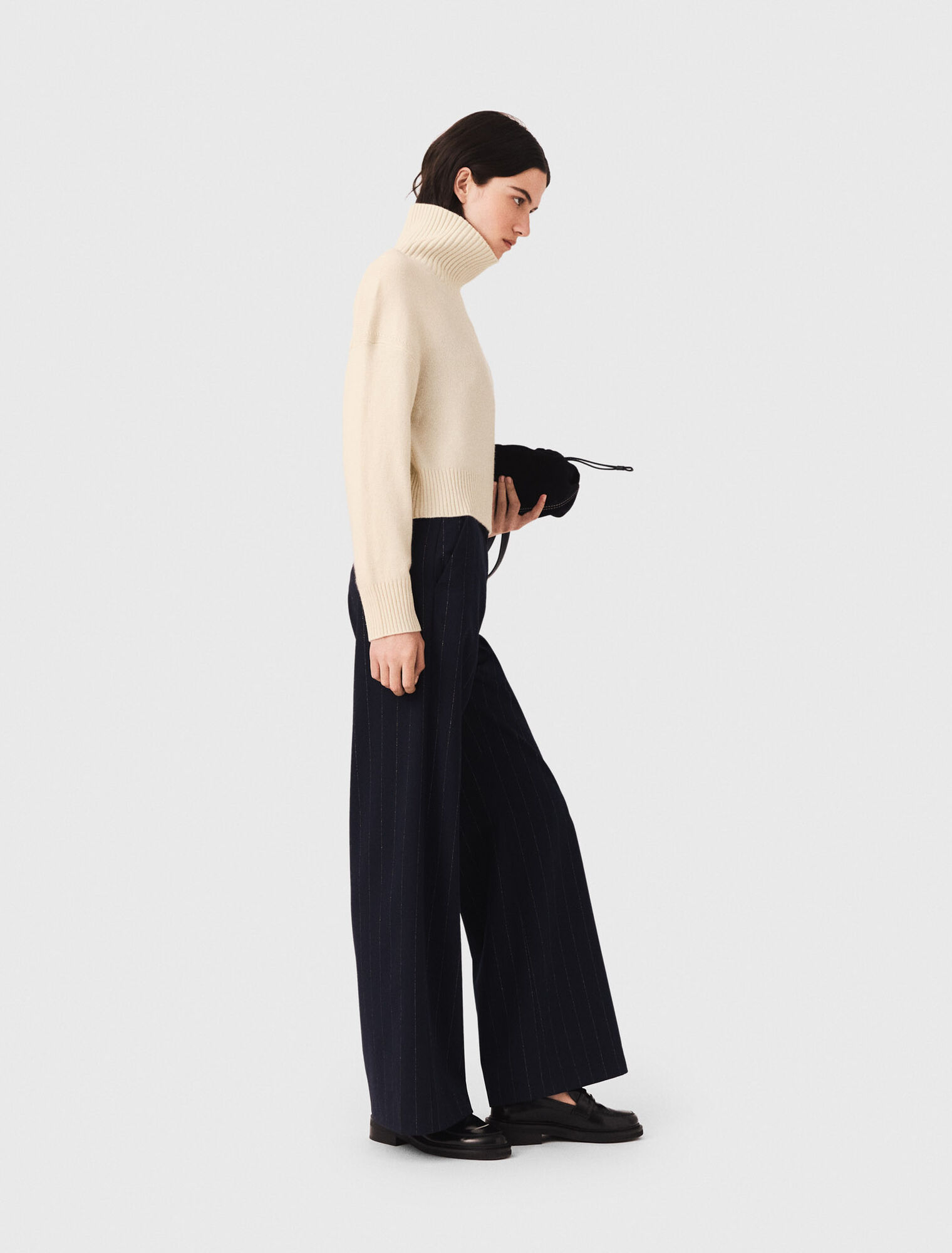 Maglione a collo alto in cachemire