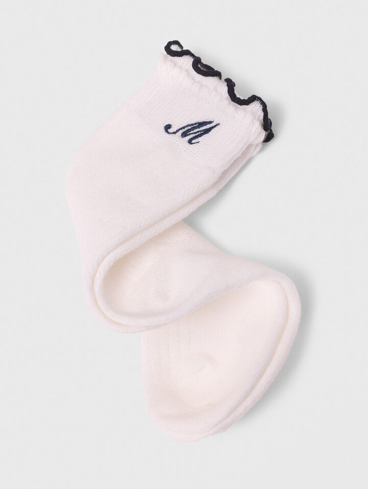 Calzini pointelle in cotone