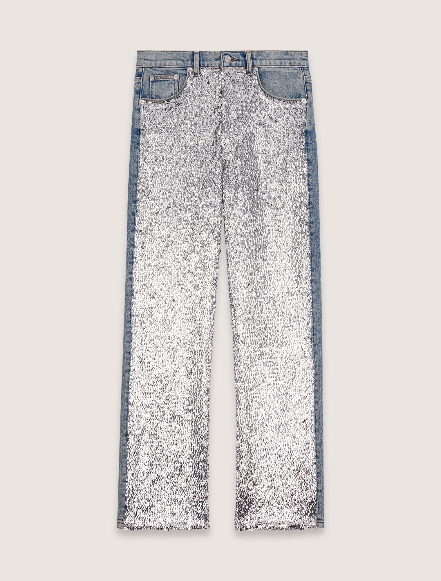 Jeans con lustrini