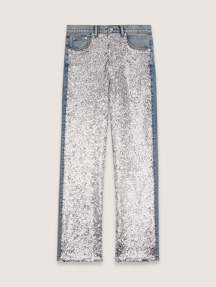 Jeans con lustrini