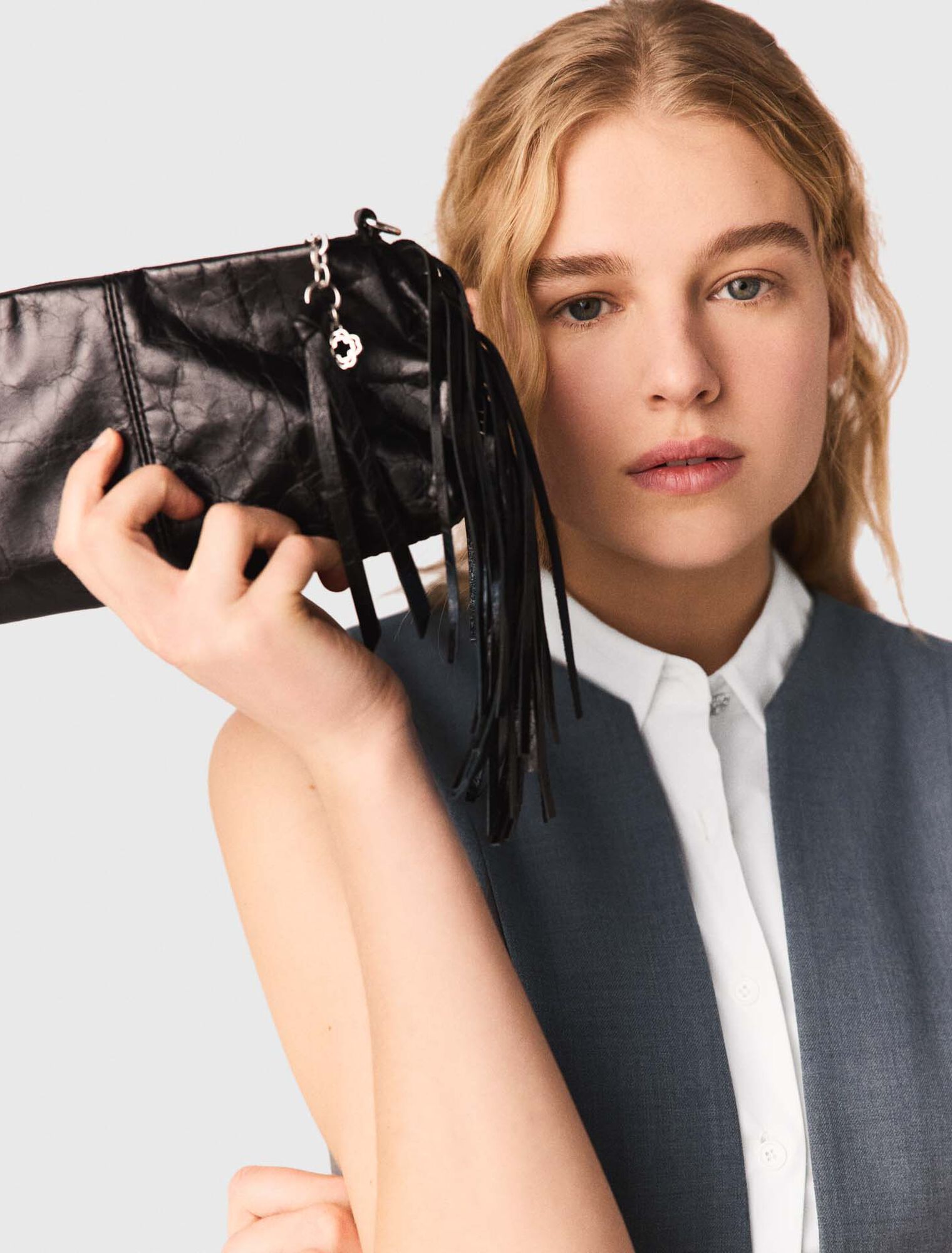 Pochette Miss M pouch pelle vernice