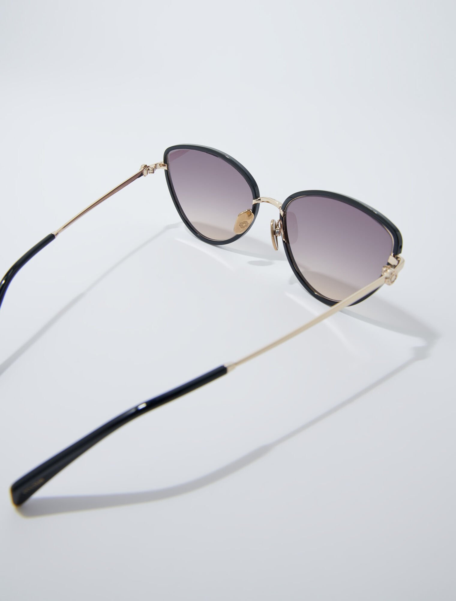 Occhiali tipo cat eye in metallo