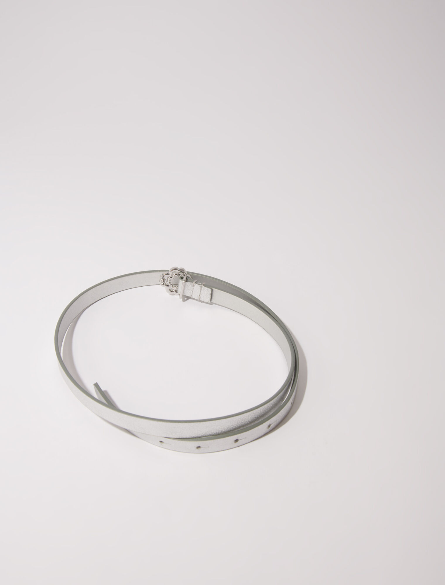 Cintura sottile con fibbia Clover