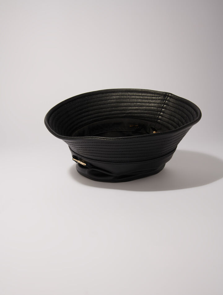 Cappello alla pescatora in pelle