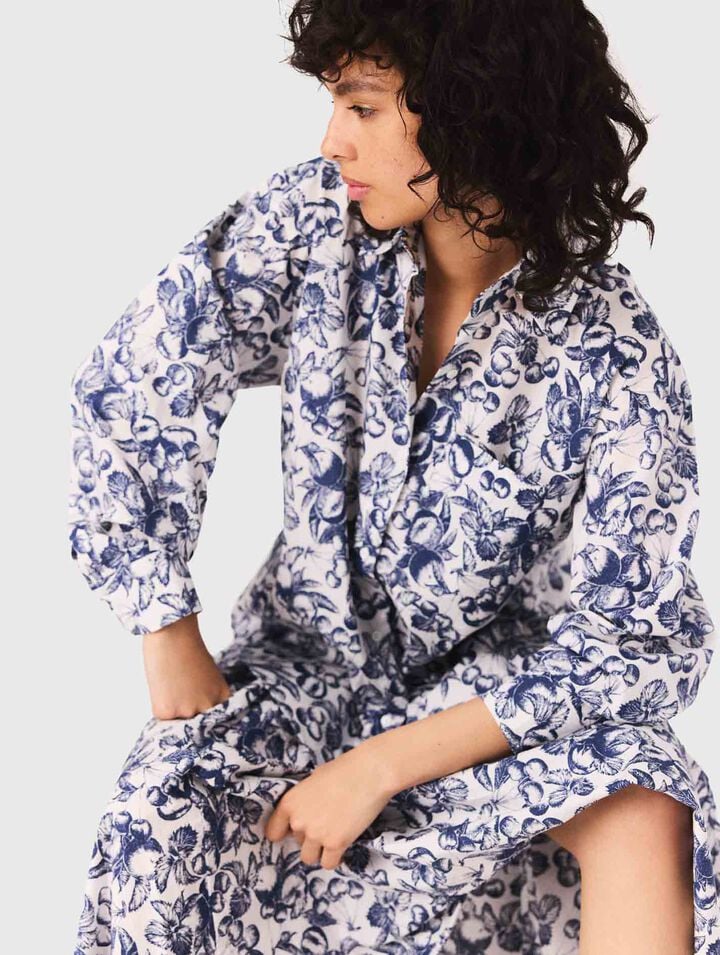 Camicia lunga con stampa