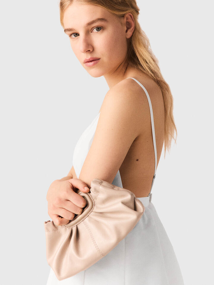 Abito lungo in taffet&agrave; gioiello