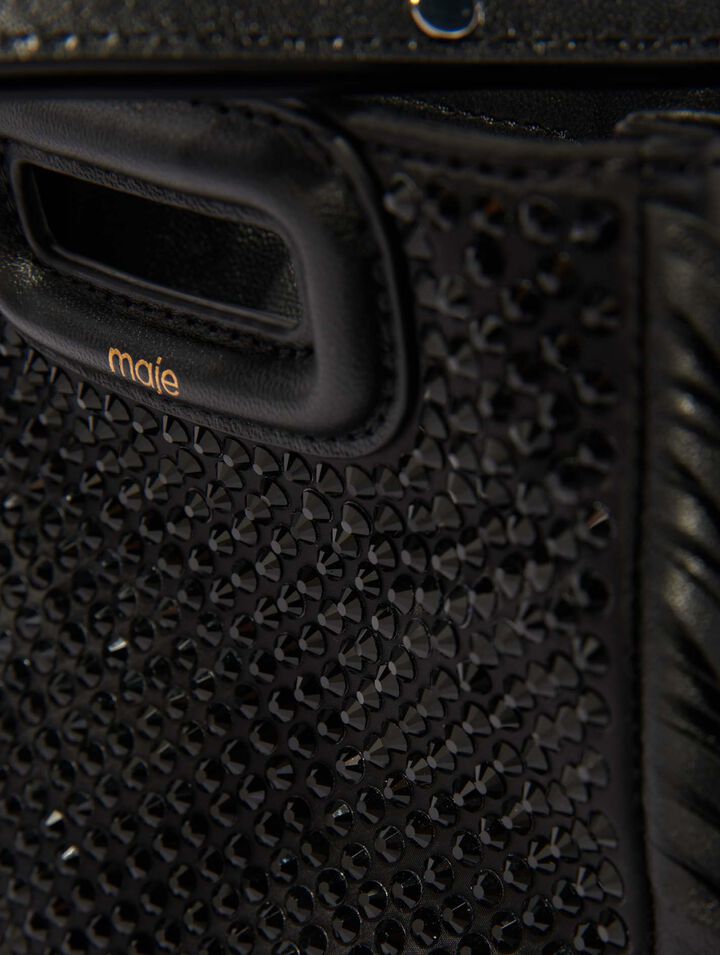 Borsa M mini con strass