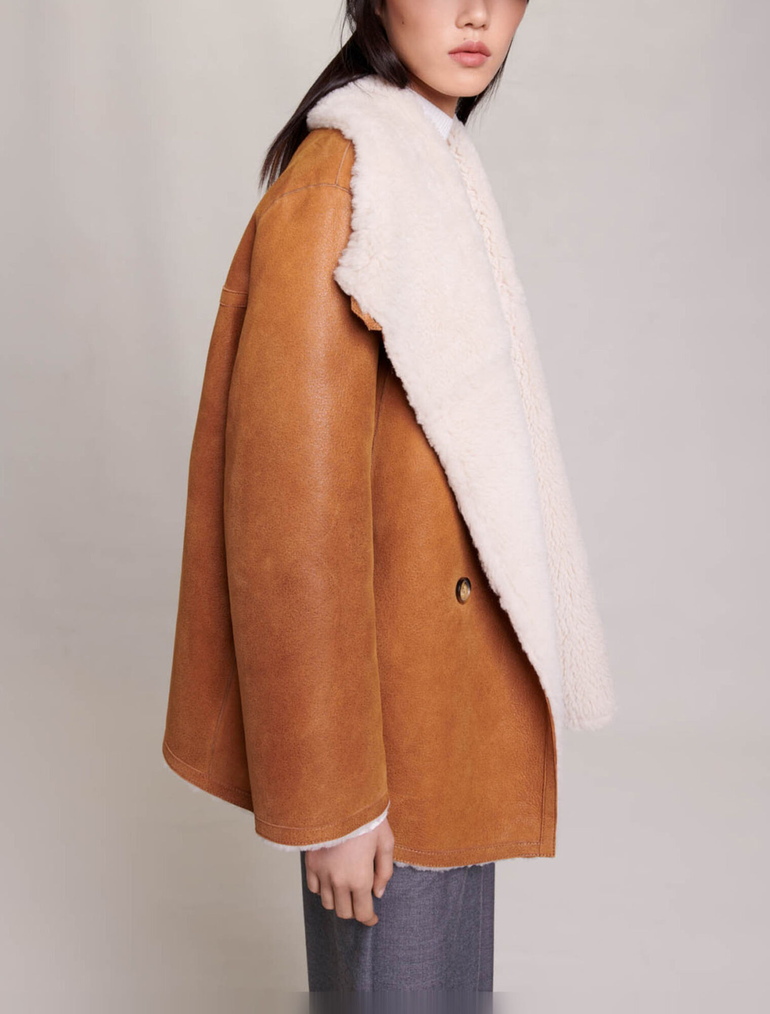 Cappotto corto reversibile