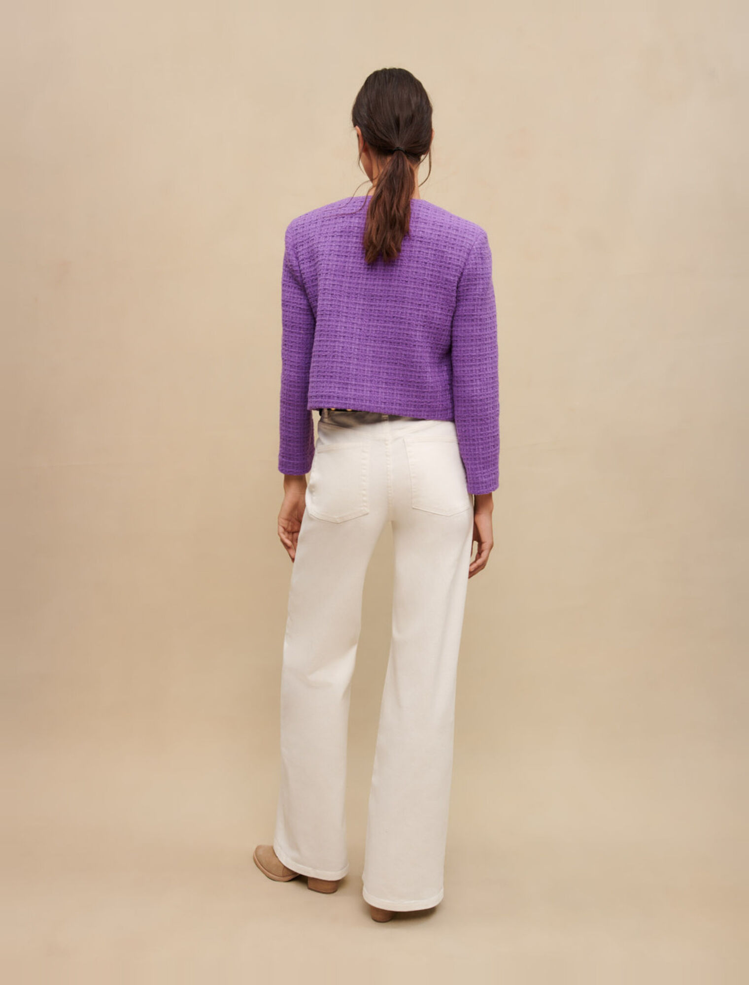 Giacca corta in tweed