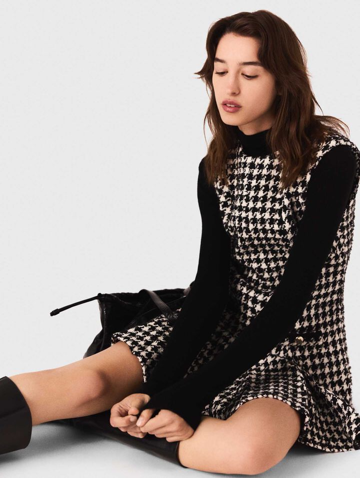 Abito svasato in tweed