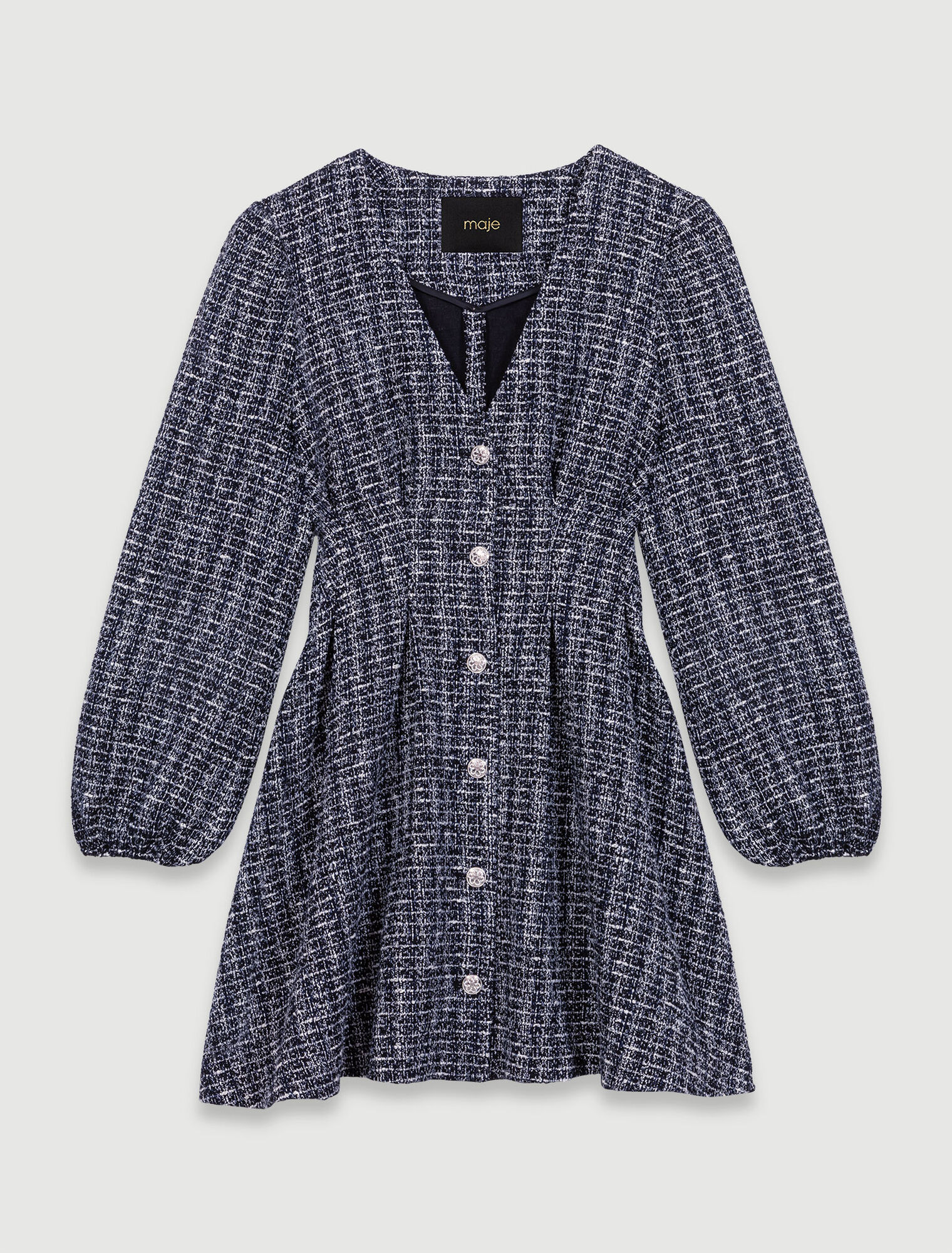 Abito corto in tweed
