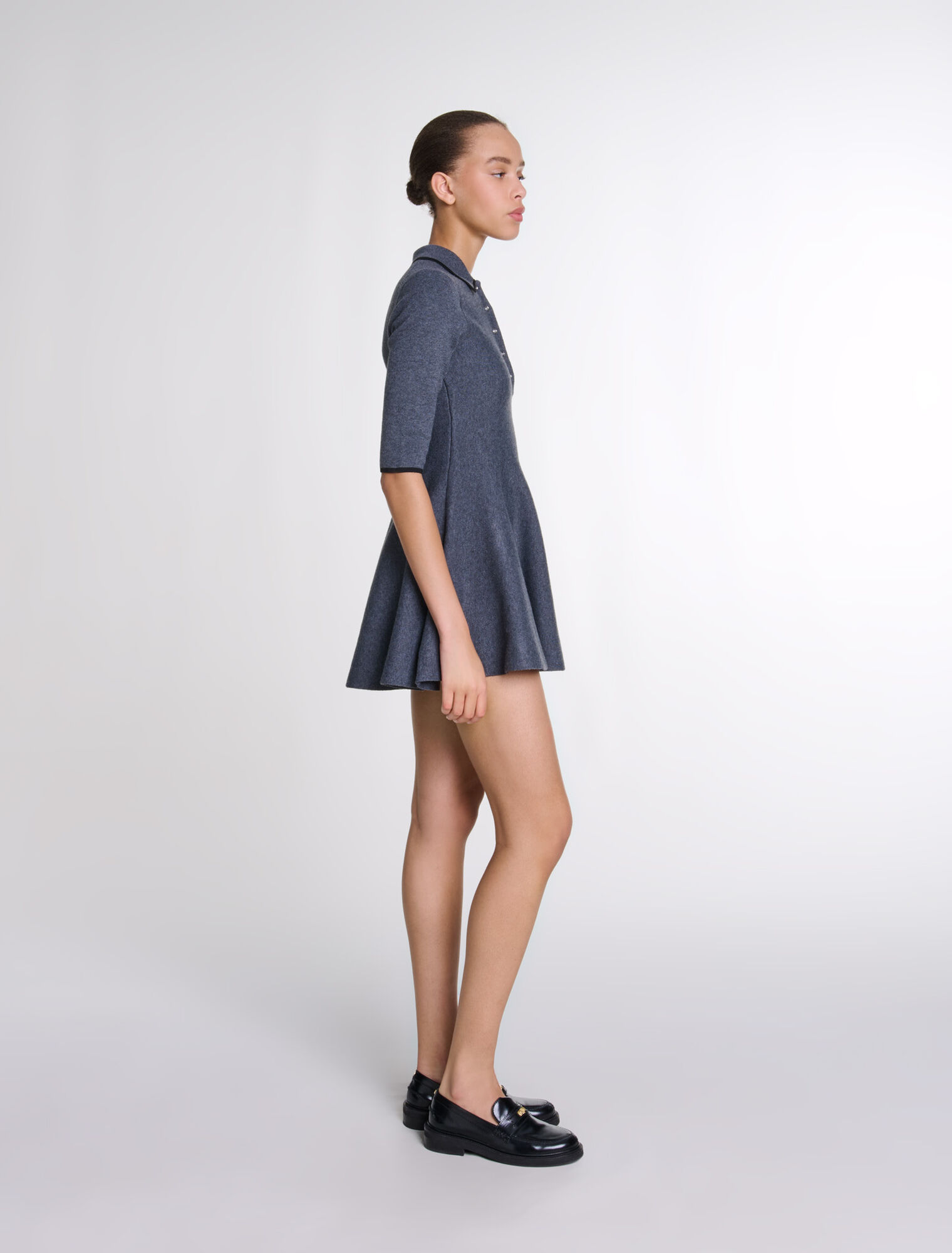 Abito corto in maglia