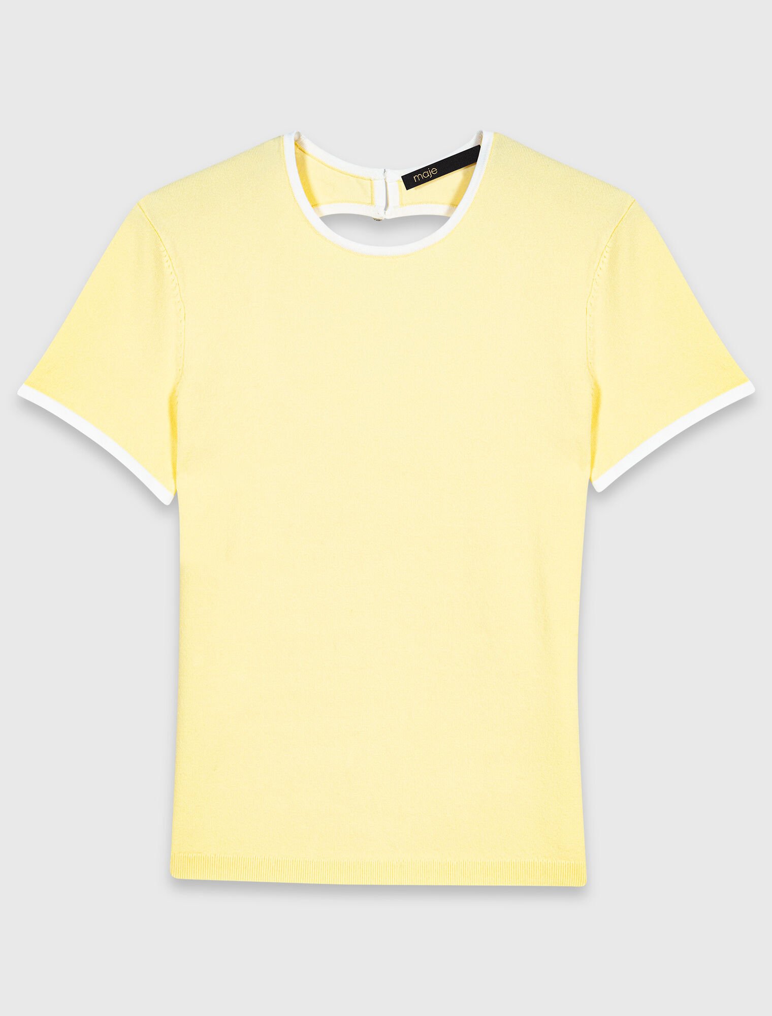 Pullover con obl&ograve; dietro