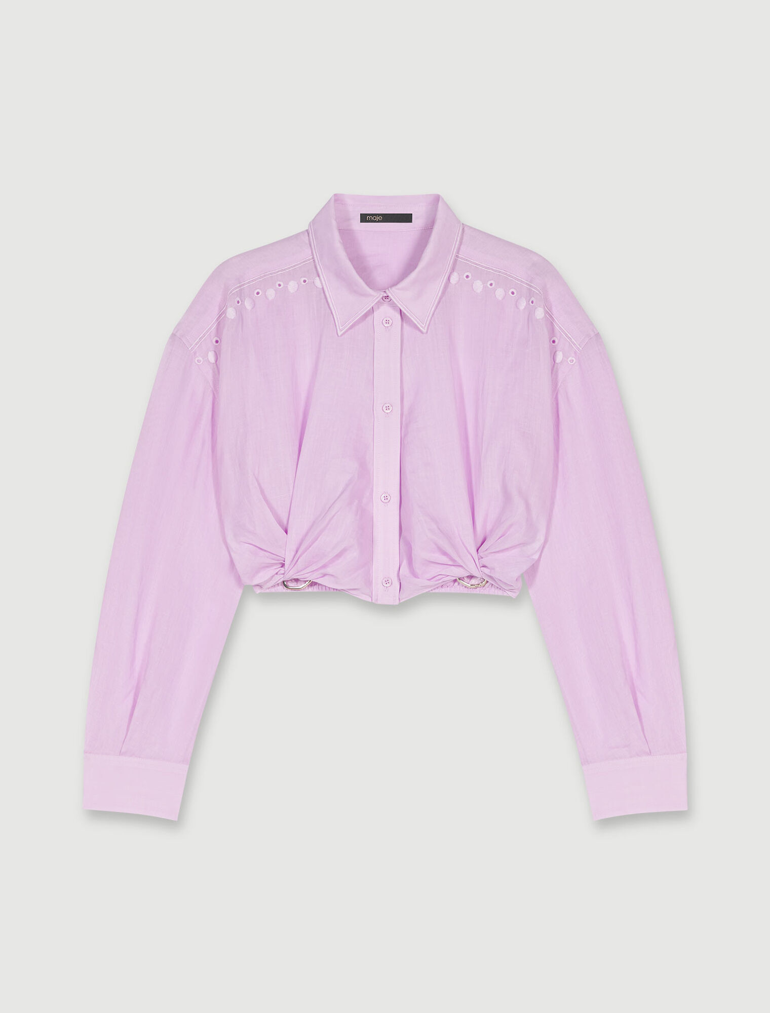Camicia corta in ramia