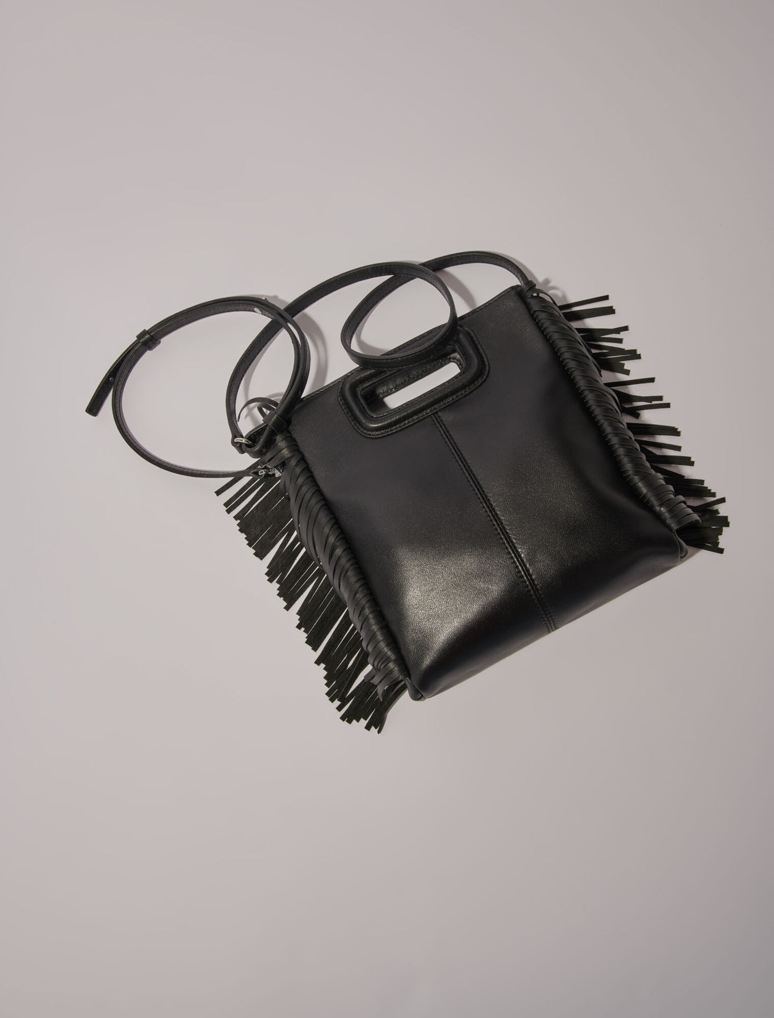 Borsa M in pelle e occhielli