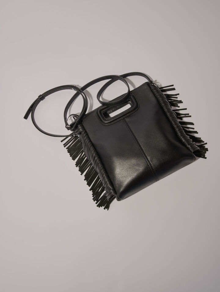 Borsa M in pelle e occhielli
