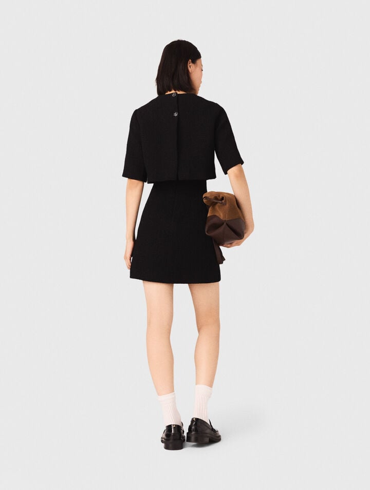 Abito 2 in 1 in tweed brillante