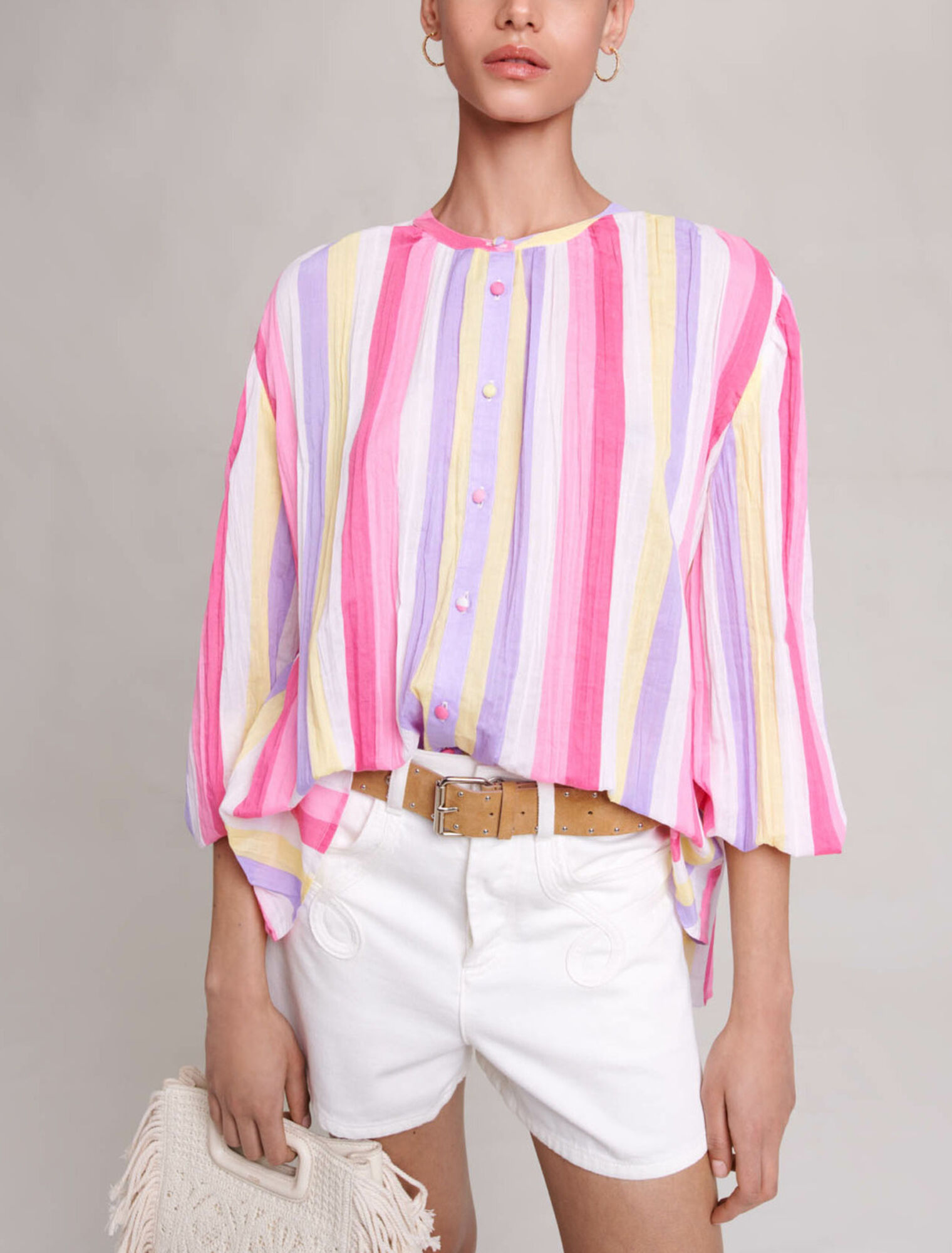 Camicetta oversize a righe