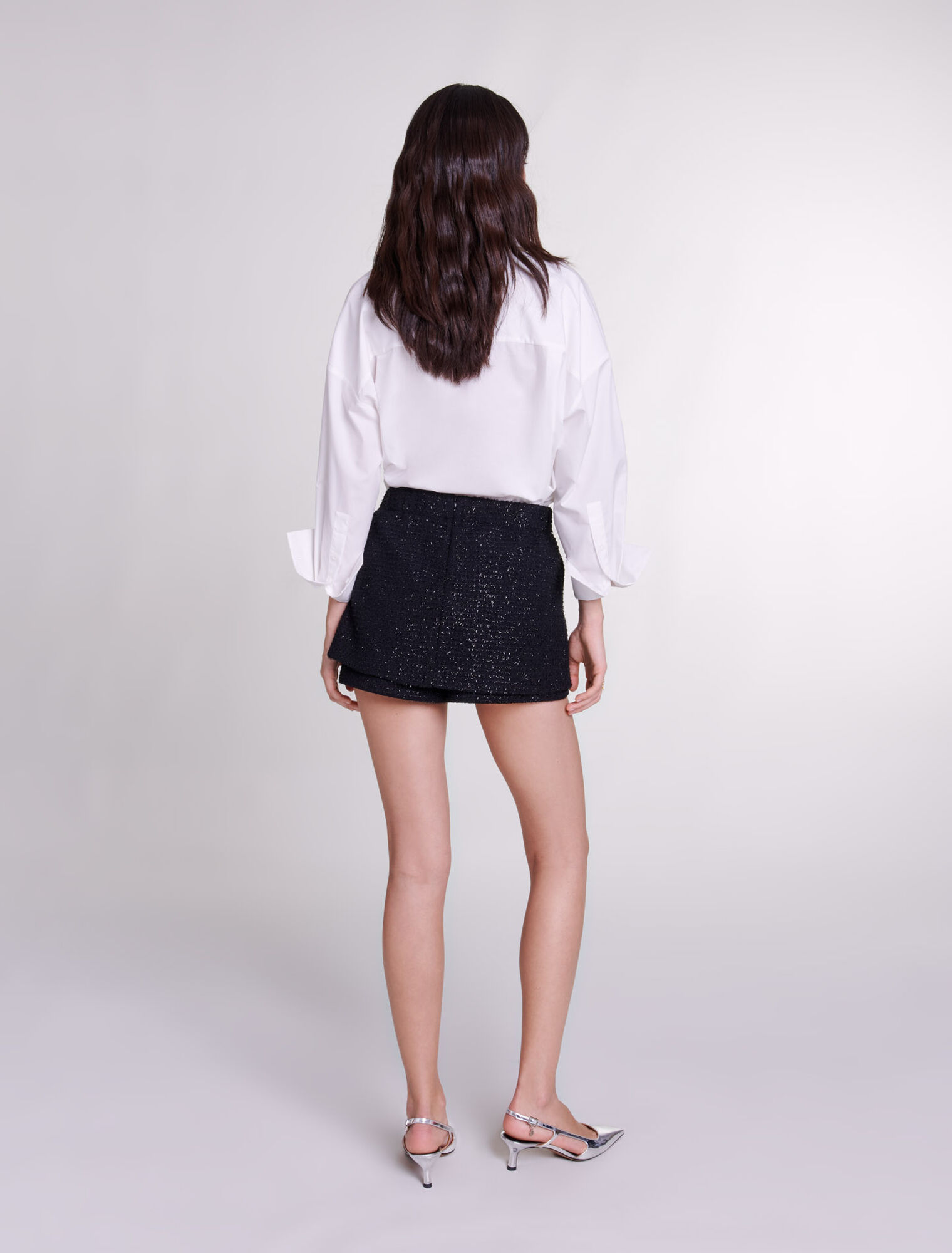 Shorts in tweed