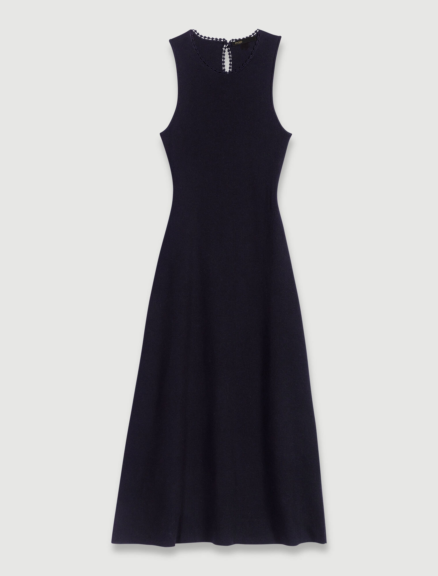 Abito lungo in maglia con cut-out